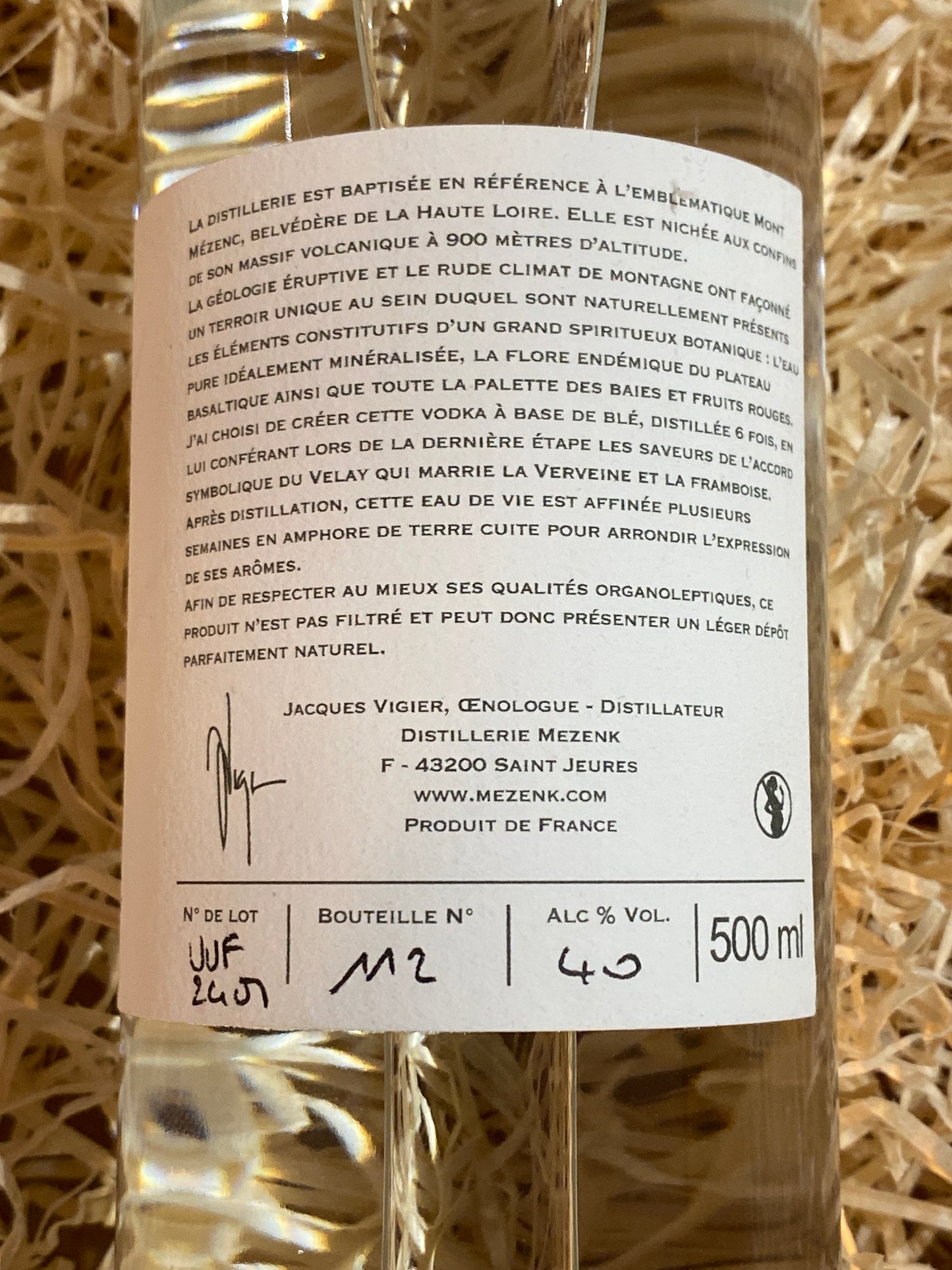 MEZENK - Vodka Framboise Verveine 50cl 40%