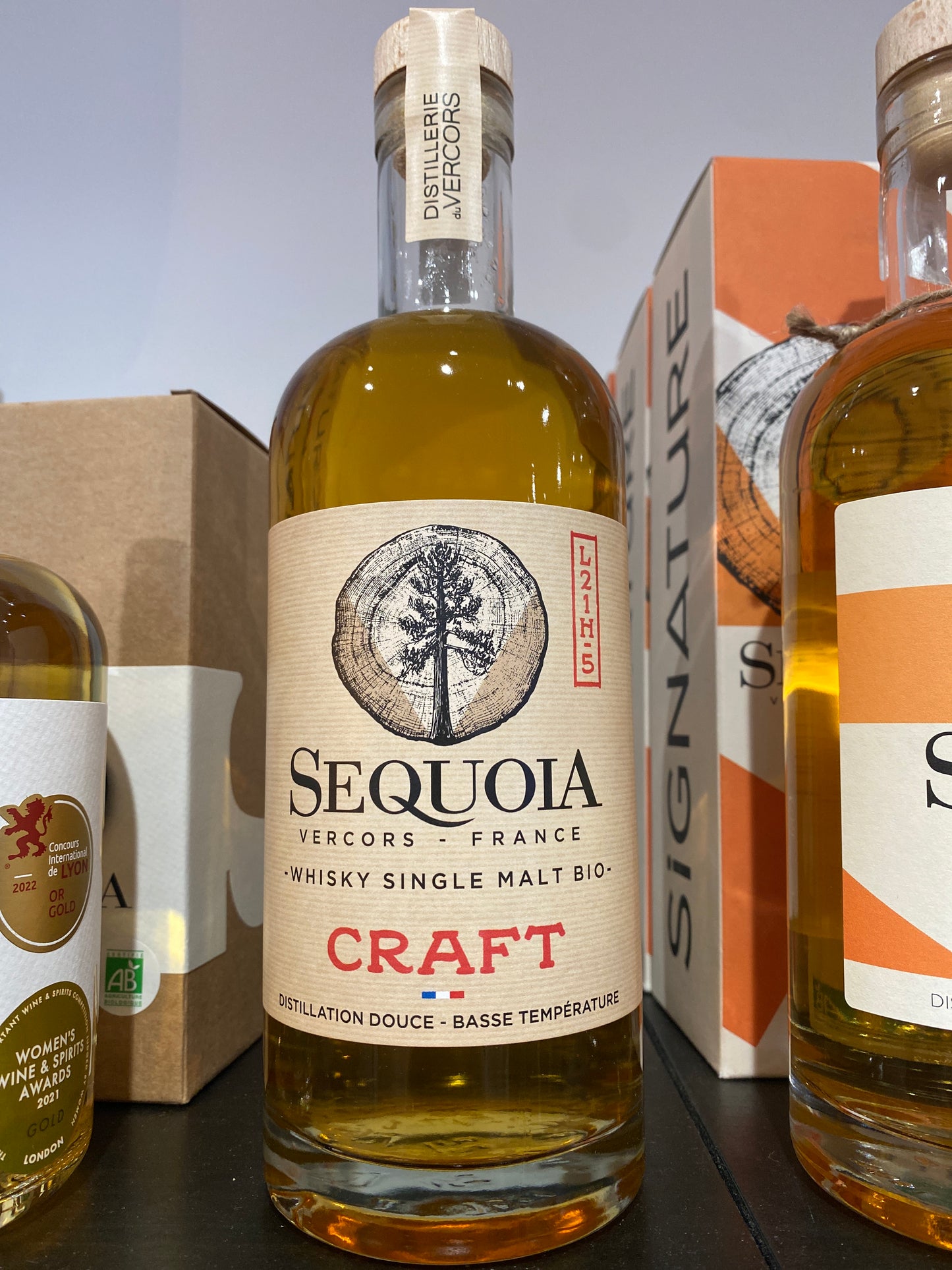 CRAFT "L21H-5" – Séquoia Whisky Single Malt Bio - 41%vol (70cl)