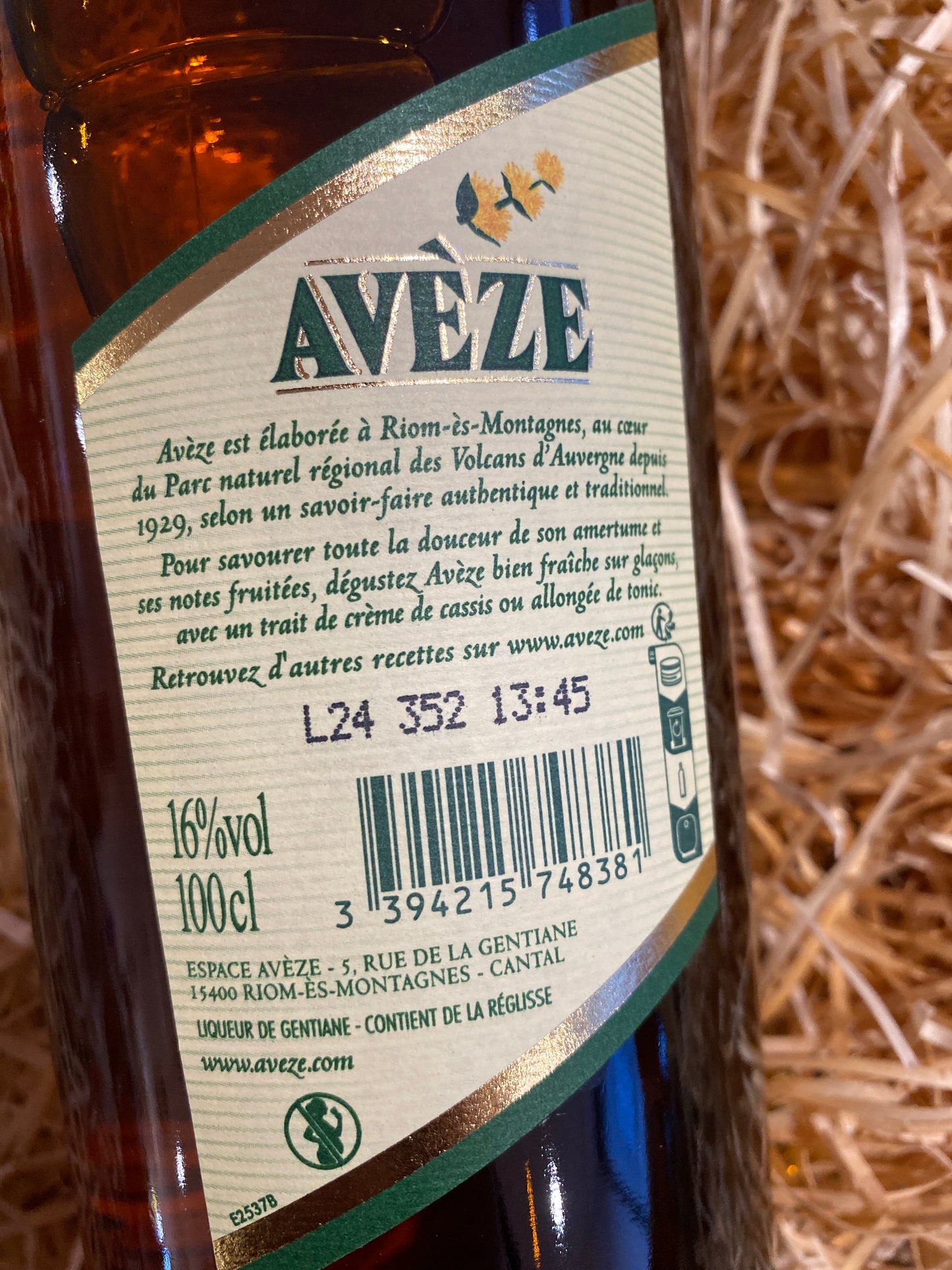 AVEZE Gentiane 16° (btl 100cl)