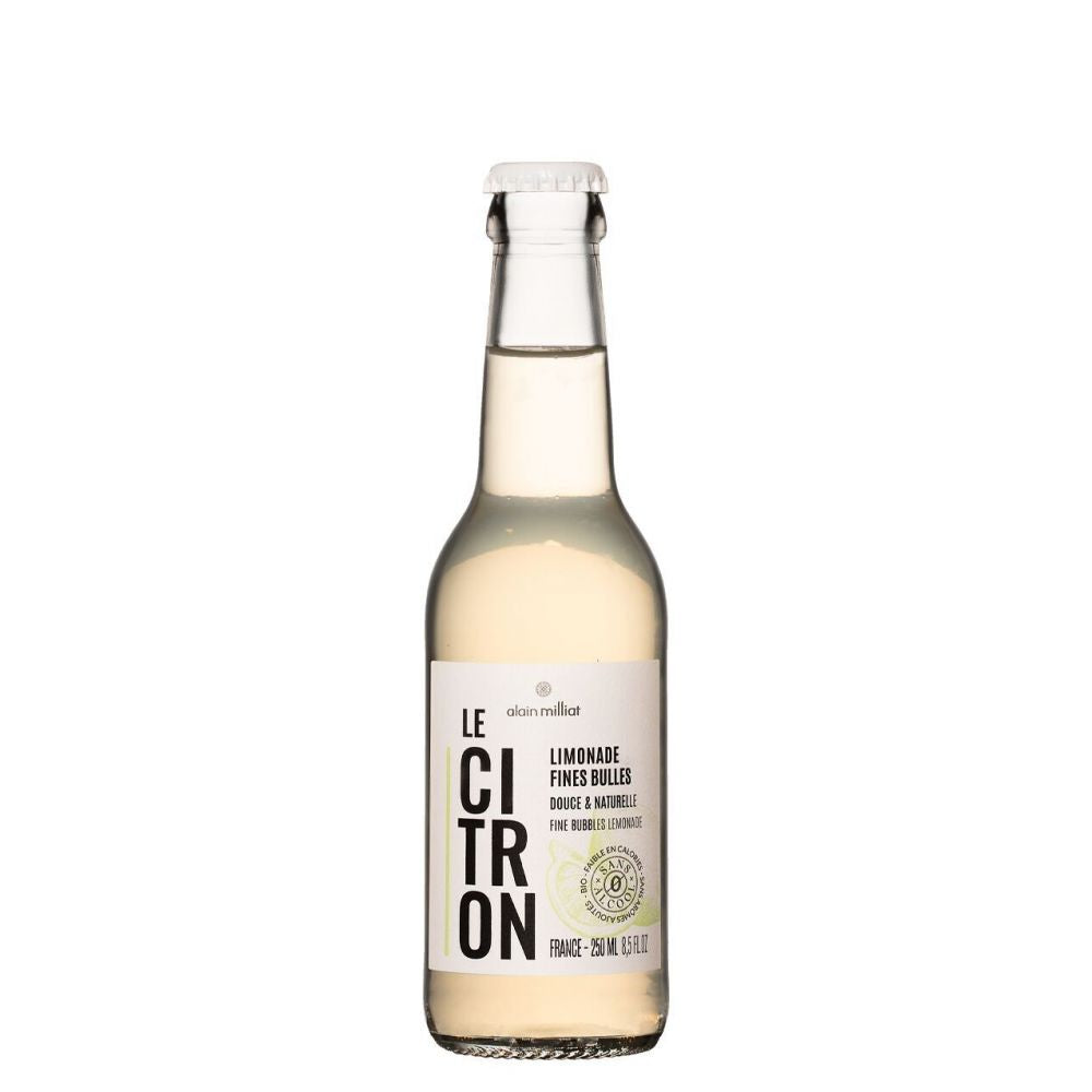 LE CITRON (btl verre) - Boisson bio gazeuse à l'infusion de zestes de citron 25cl - Alain Milliat