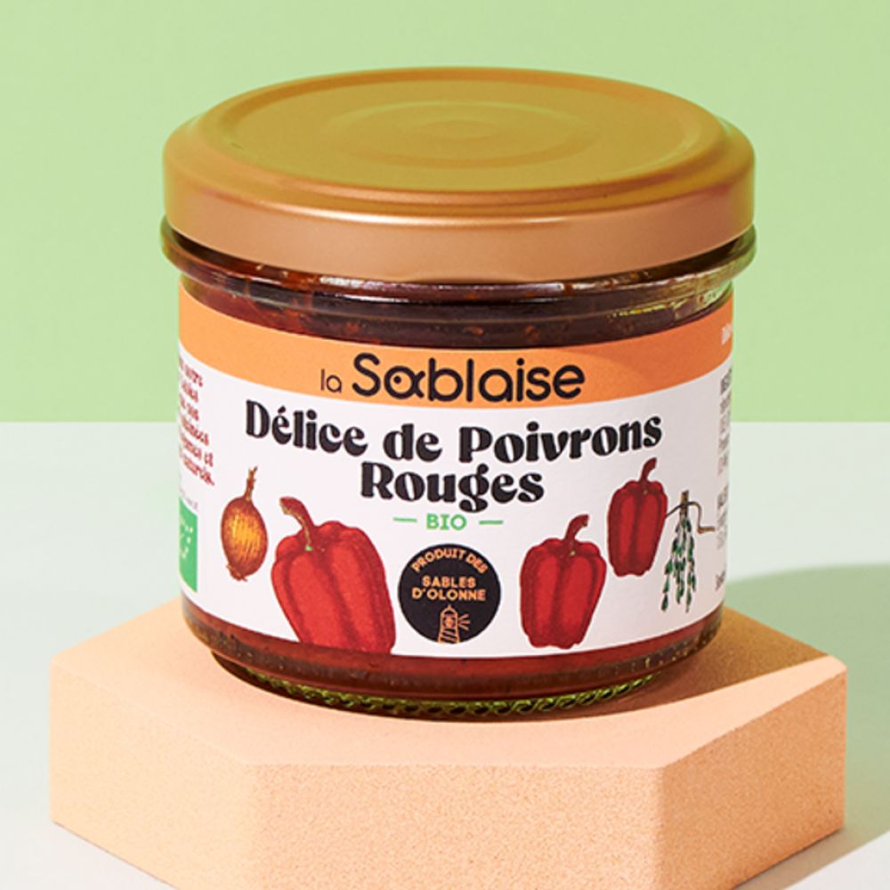 LA SABLAISE - Délice de poivrons rouges BIO 100g