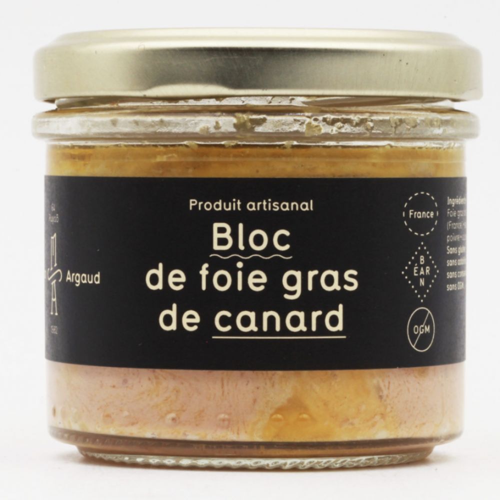 MAISON ARGAUD Bloc de foie gras de canard 90gr Verre