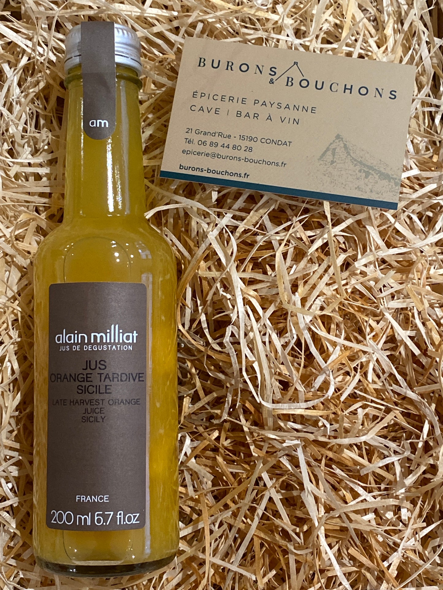 Alain Milliat - Jus d'Orange tardive de Sicile 20cl