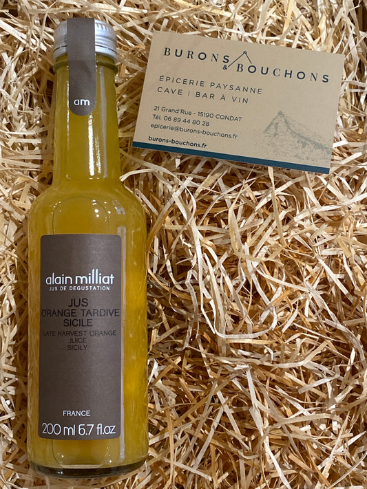 Alain Milliat - Jus d'Orange tardive de Sicile 20cl