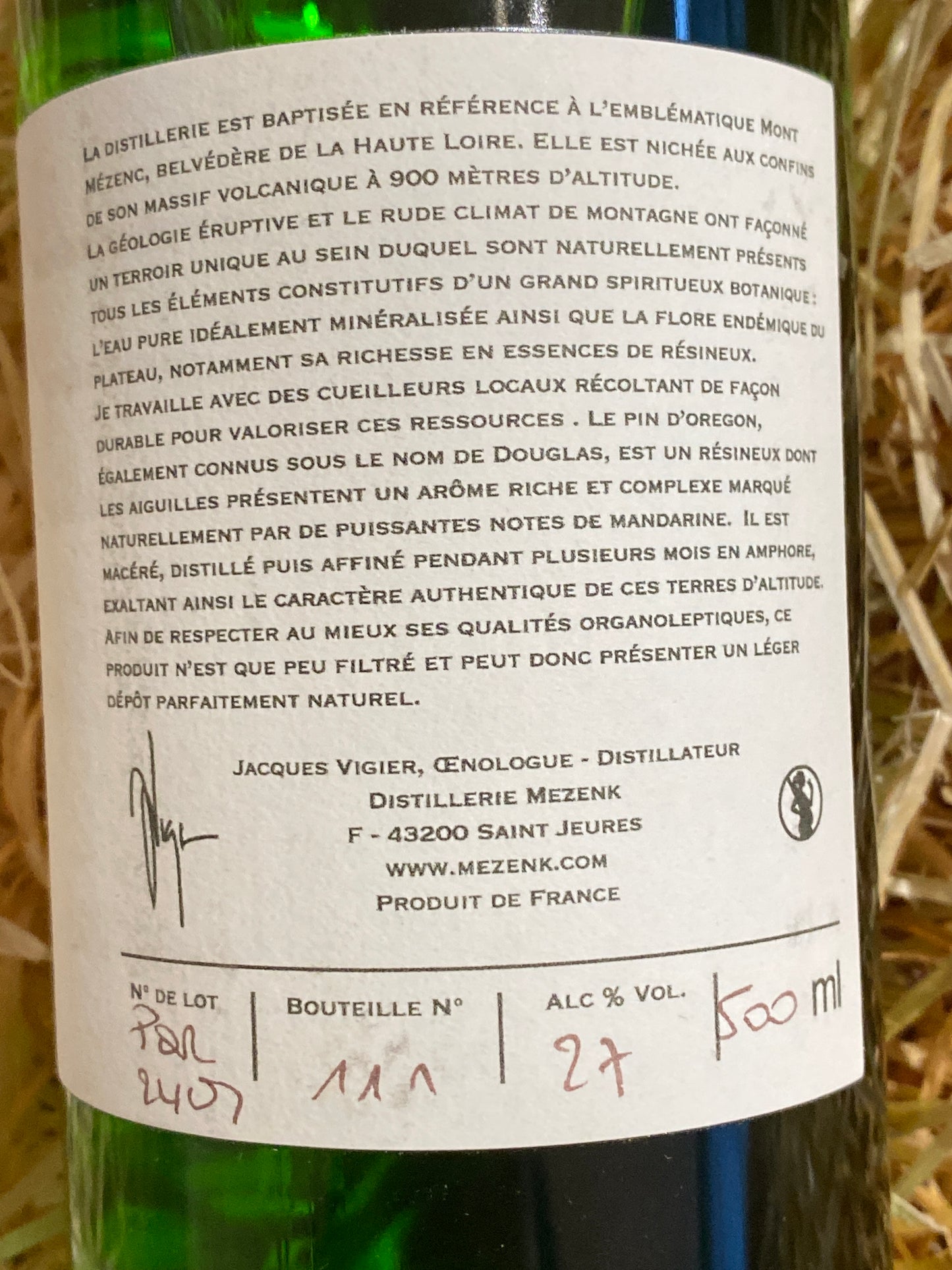 MEZENK - Liqueur à l'alambic de Pin d'Oregon 50cl 25%