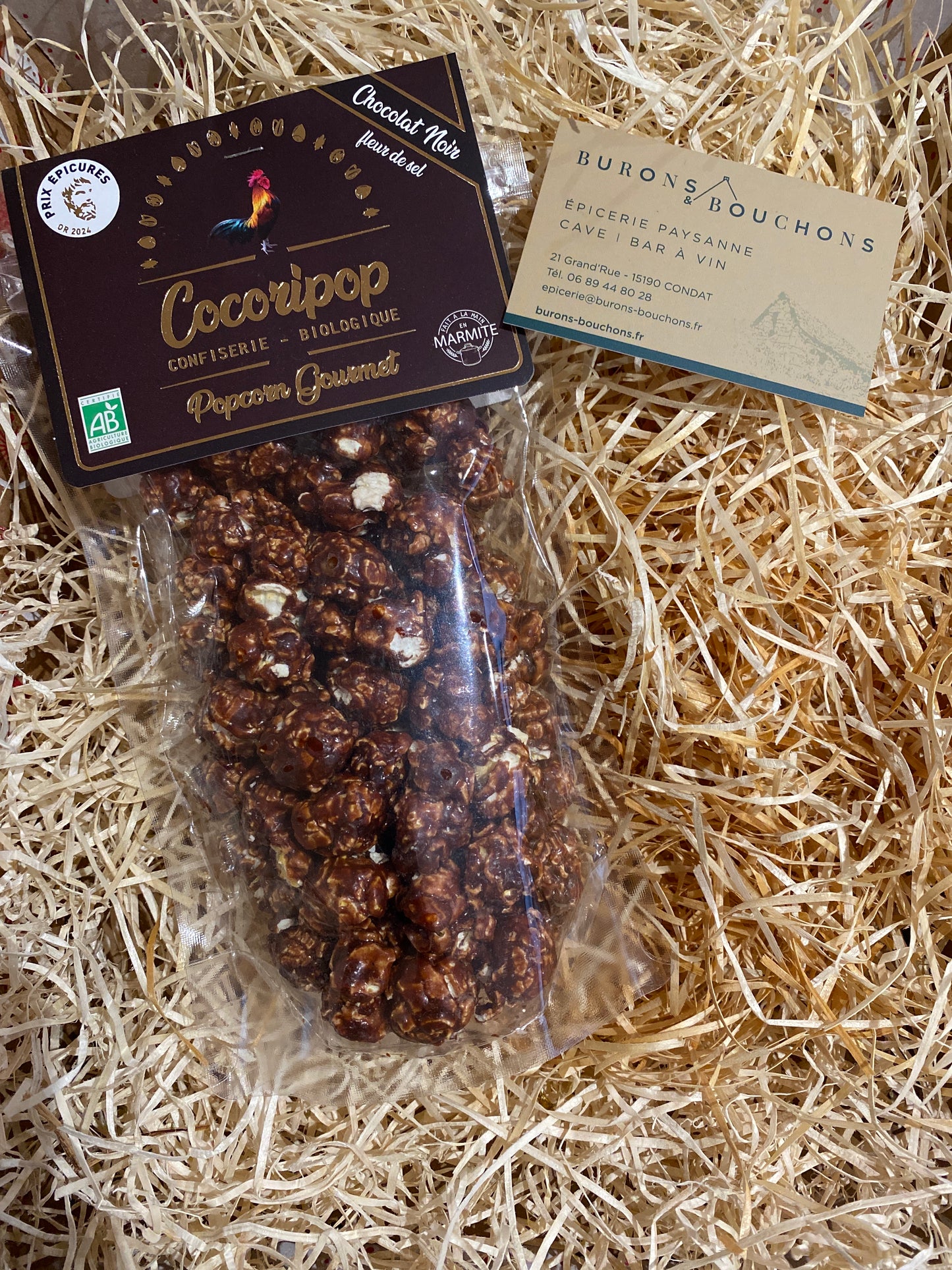 Popcorn Français Chocolat Noir Fleur de Sel – Bio & Médaillé d'Or