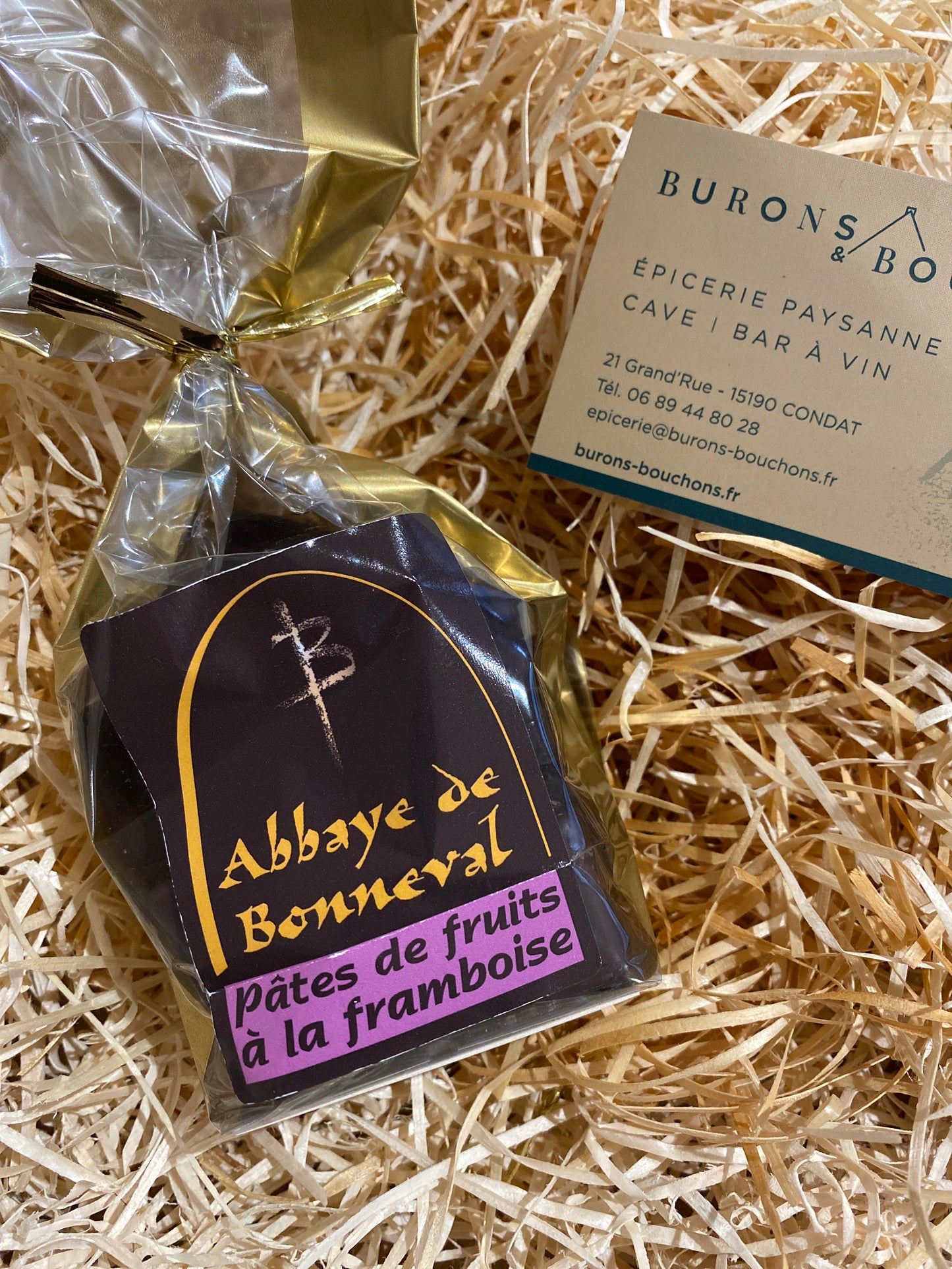 Pâte de fruit Framboise 150g - Aveyron ND de Bonneval (Produits Monastiques)