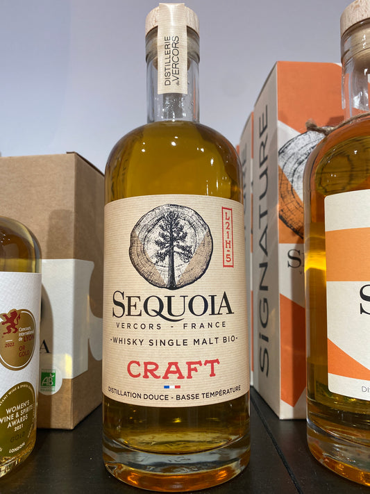 CRAFT "L21H-5" – Séquoia Whisky Single Malt Bio - 41%vol (70cl)