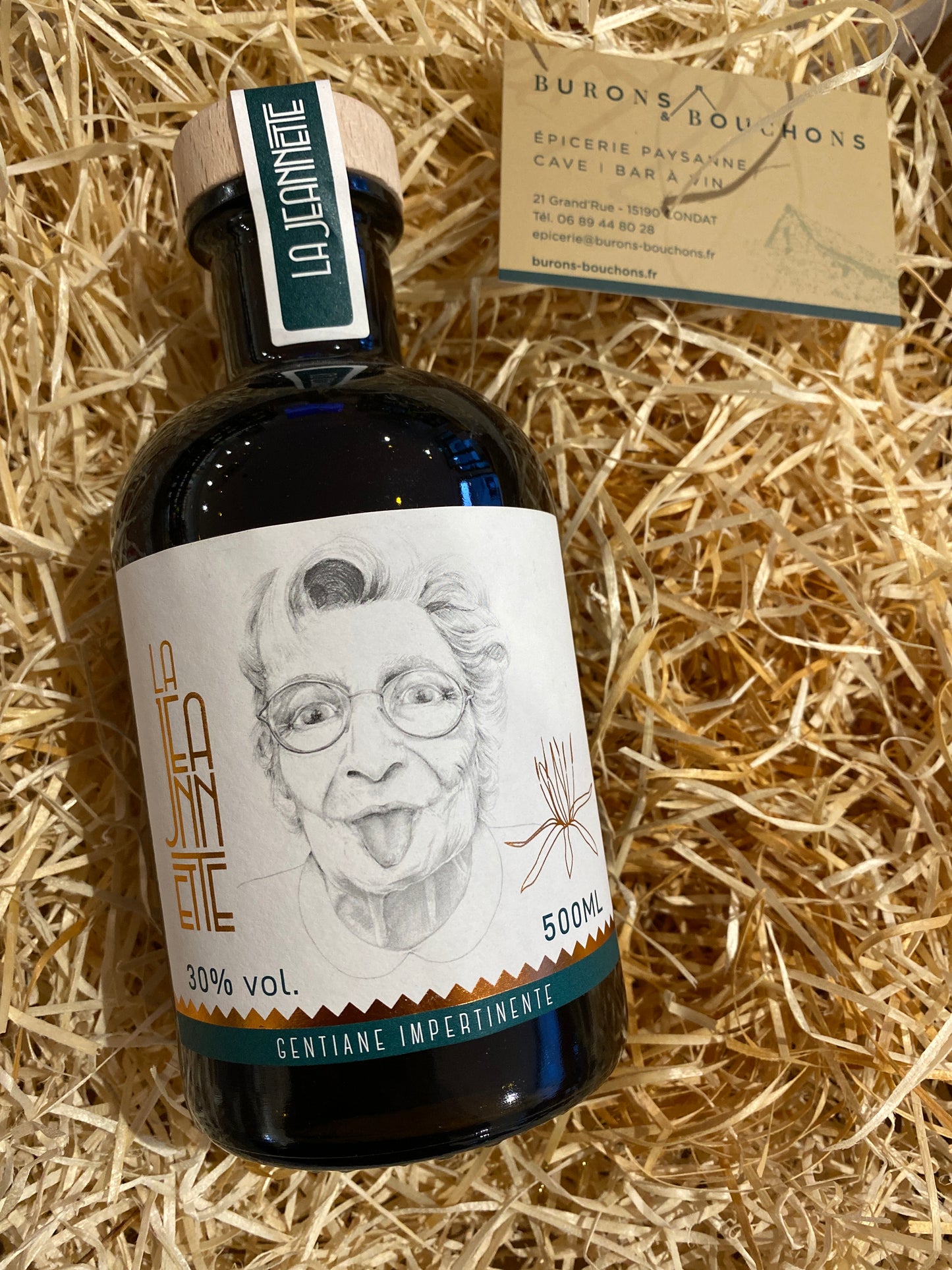 Liqueur artisanale Gentiane La Jeannette 30%