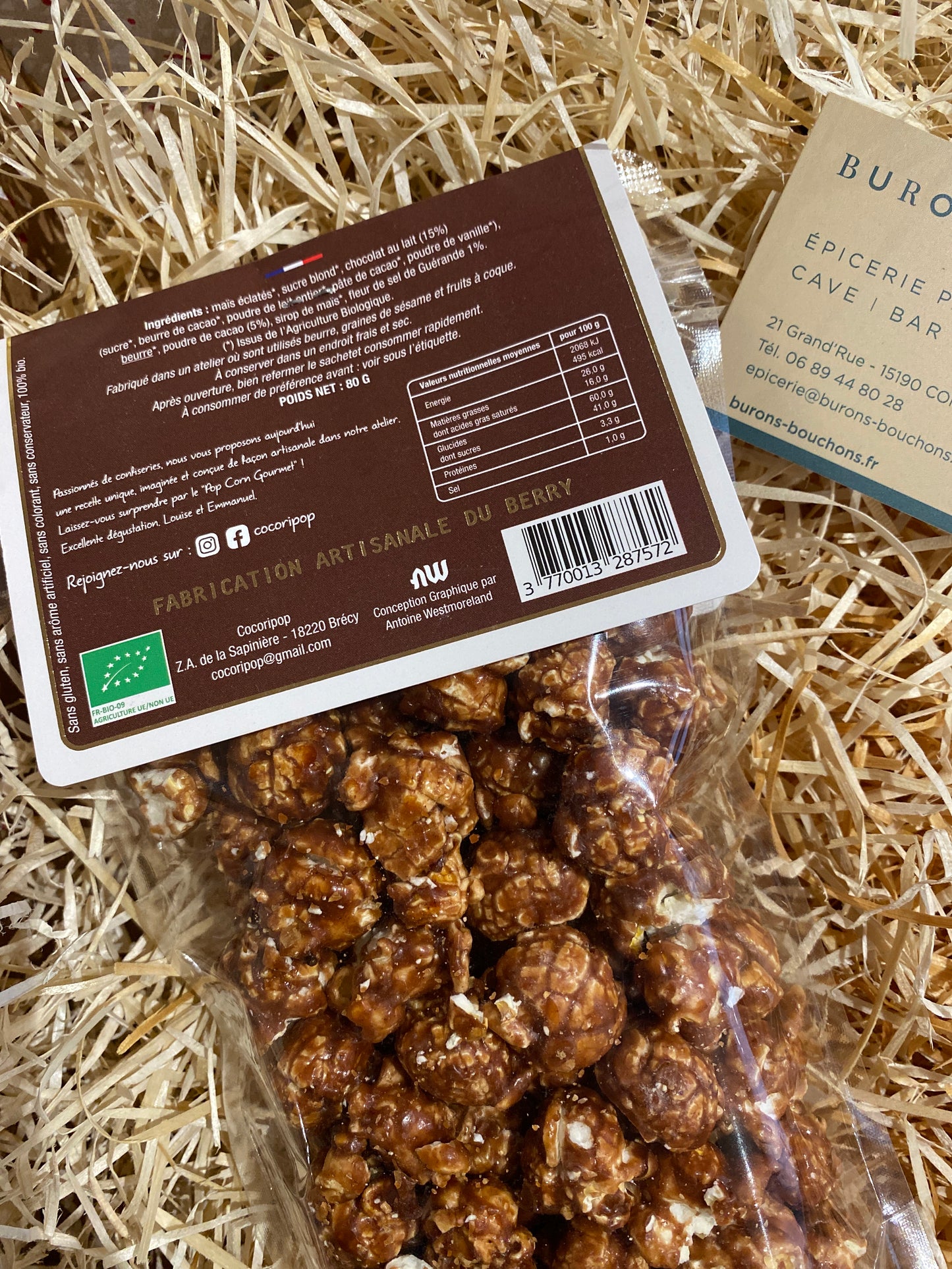 Popcorn Français Chocolat Caramel – Artisanal & Bio