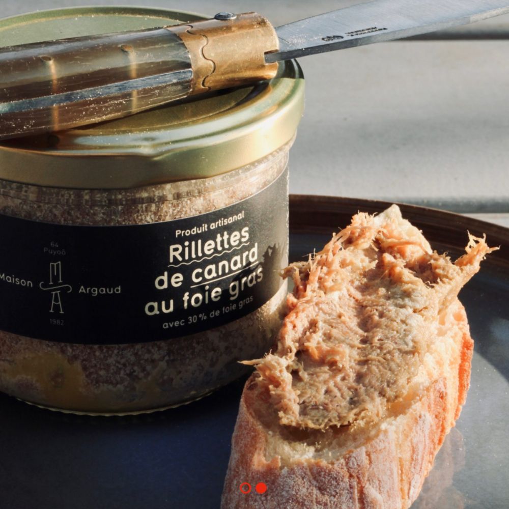 MAISON ARGAUD Rillettes de canard au foie gras (30%) 180g