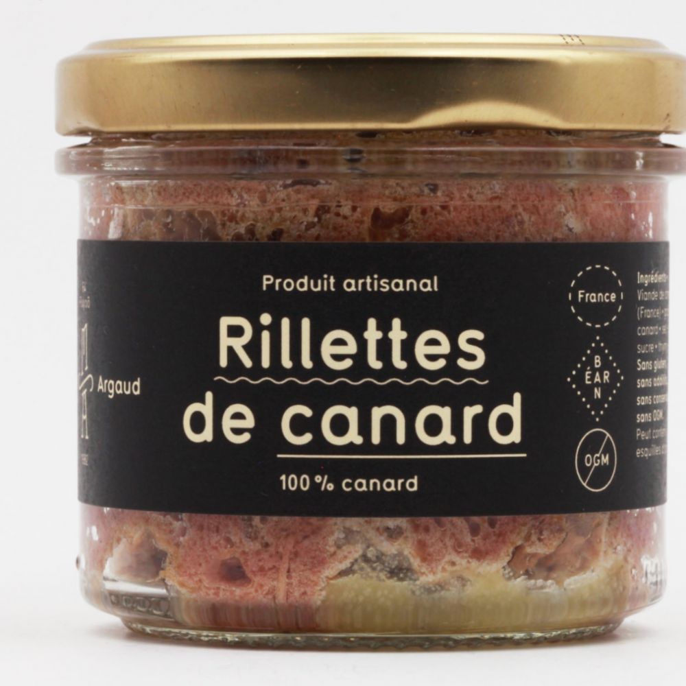 Rillettes de canard 180g (100% canard) - Maison Argaud