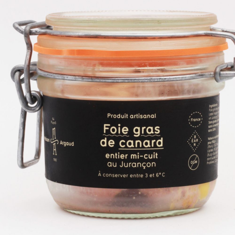MAISON ARGAUD Foie gras entier Canard mi-cuit 180g BT Jurançon