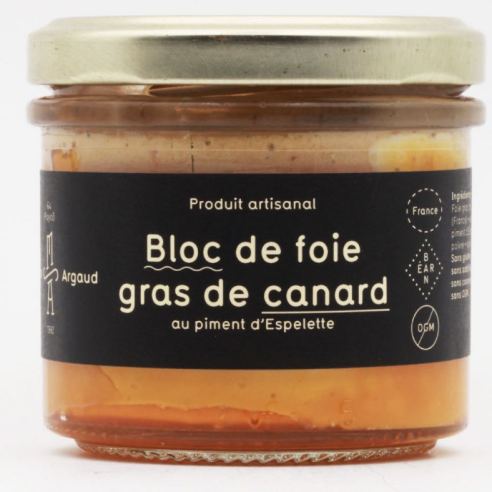 Bloc de foie gras de canard au piment