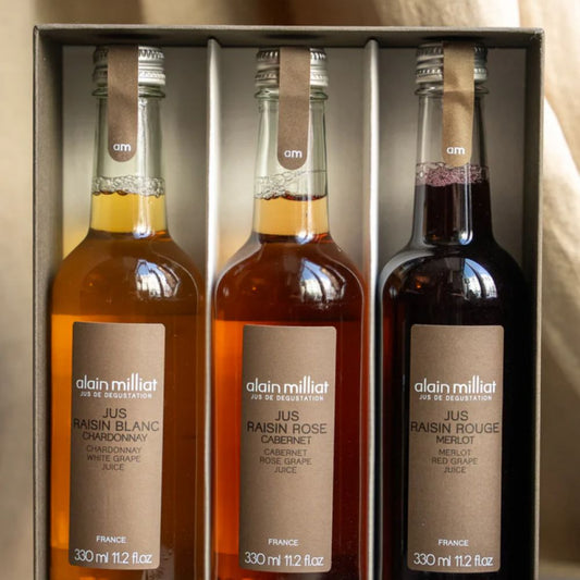 Coffret Jus Les raisins cépages